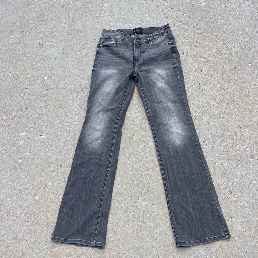 White House Black Market Gray Straight Leg Pants